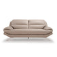 Hunky 3 Seater Modern Leatherette Sofa Set With Wooden Frame and Metal Legs