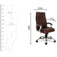 Hunky High Back Revolving Boss Chair with tilt Mechanism and 3 years Warranty