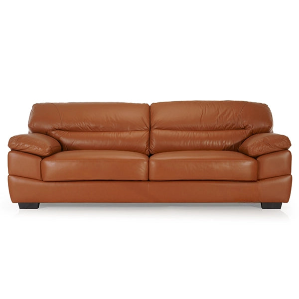 Hunky Modern Leatherette 3 Seater Sofa Set with Cushioned Arms