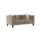 Hunky Suede Fabric Luxury Sofa Set With Pine Wood legs