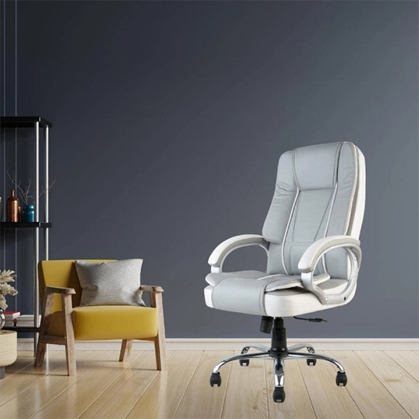 Hunky Ergonomic High Back Revolving Boss Chair with Fixed Armrest