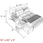 Hunky Modern Multifunctional Smart Bed With Built Arm Chairs and Speakers