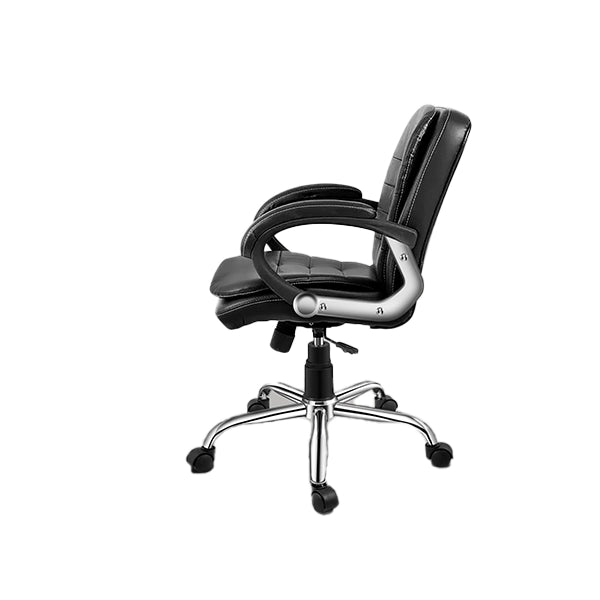 Hunky Ergonomically Designed Medium Back Boss Chair with Fixed Armrest and Adjustable Height