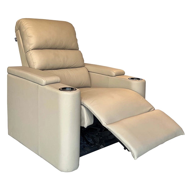 Hunky Medium Soft leatherite Recliner Sofa with Cup Holder