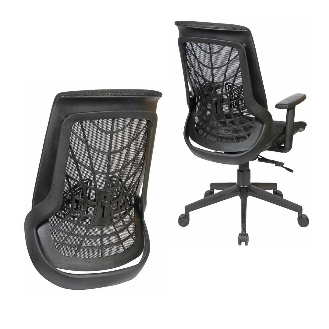 Hunky Spider Medium Back For Home | Office | 2D Armrest | Office Adjustable Arm Chair