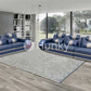 Hunky Modern leatherite Smart Sofa Set With Led Ambient Lights and Storage