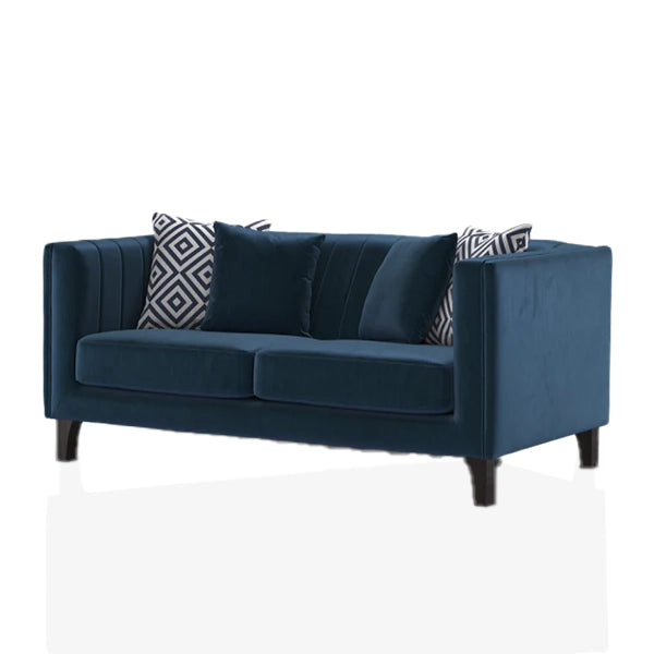 Hunky Suede Fabric Luxury Sofa Set With Pine Wood legs