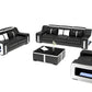 Hunky Modern Smart Sofa Set With Ambient Led Lights