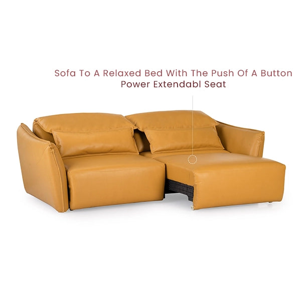 Hunky Premium Modern Leatherette Sofa Set With Extendable Seat