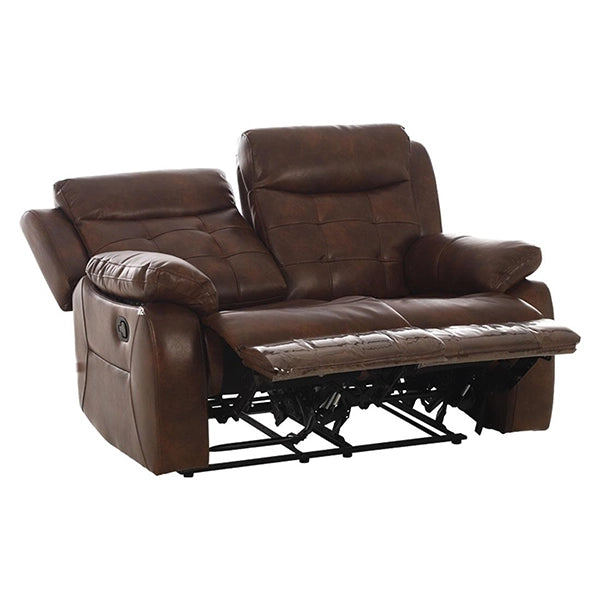 Hunky Modern 3 Seater Nappa Aire Leather Manual Recliner Sofa Set