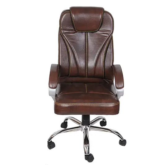 Hunky High Back leatherette Ergonomically Designed Boss Chair with Adjustable height and Armrest  comes with 3 years of warranty