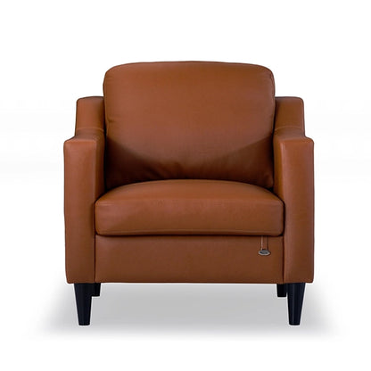 Hunky Premium Leatherette 3 Seater Sofa with Wooden Frame and legs