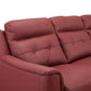 Hunky Modern Luxurious Leatherette 3 Seater Sofa Set With Wooden Frame