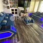 Hunky Modern leatherite Smart Sofa Set With Led Ambient Lights and Storage