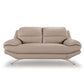 Hunky 3 Seater Modern Leatherette Sofa Set With Wooden Frame and Metal Legs