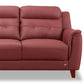 Hunky Modern Luxurious Leatherette 3 Seater Sofa Set With Wooden Frame