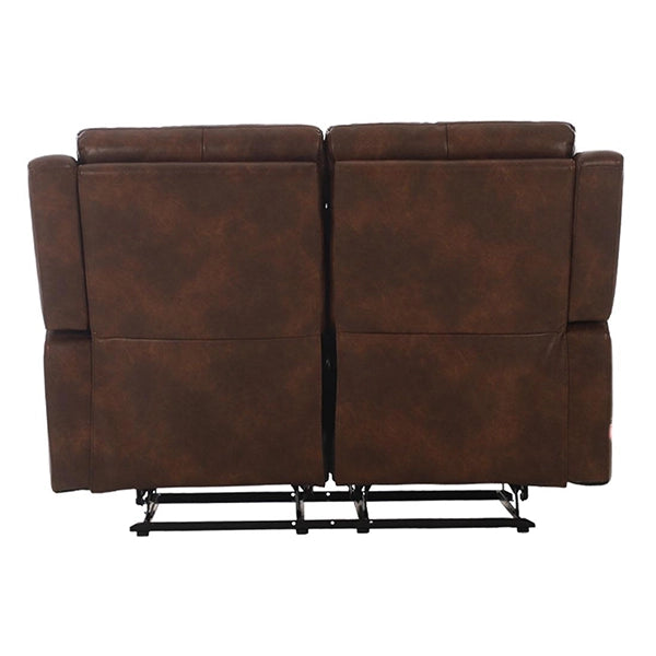 Hunky Modern 3 Seater Nappa Aire Leather Manual Recliner Sofa Set