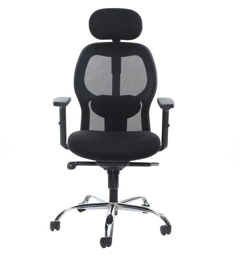 Hunky High Back Office Revolving Employee Desk Chair with Chrome Base